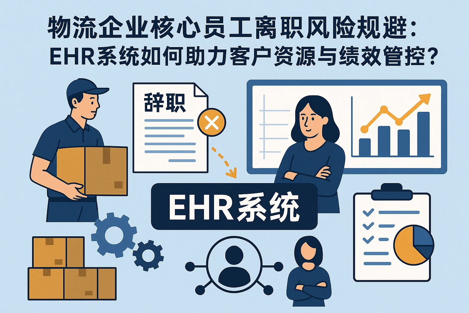 物流企业核心员工离职风险规避：EHR系统如何助力客户资源与绩效管控？