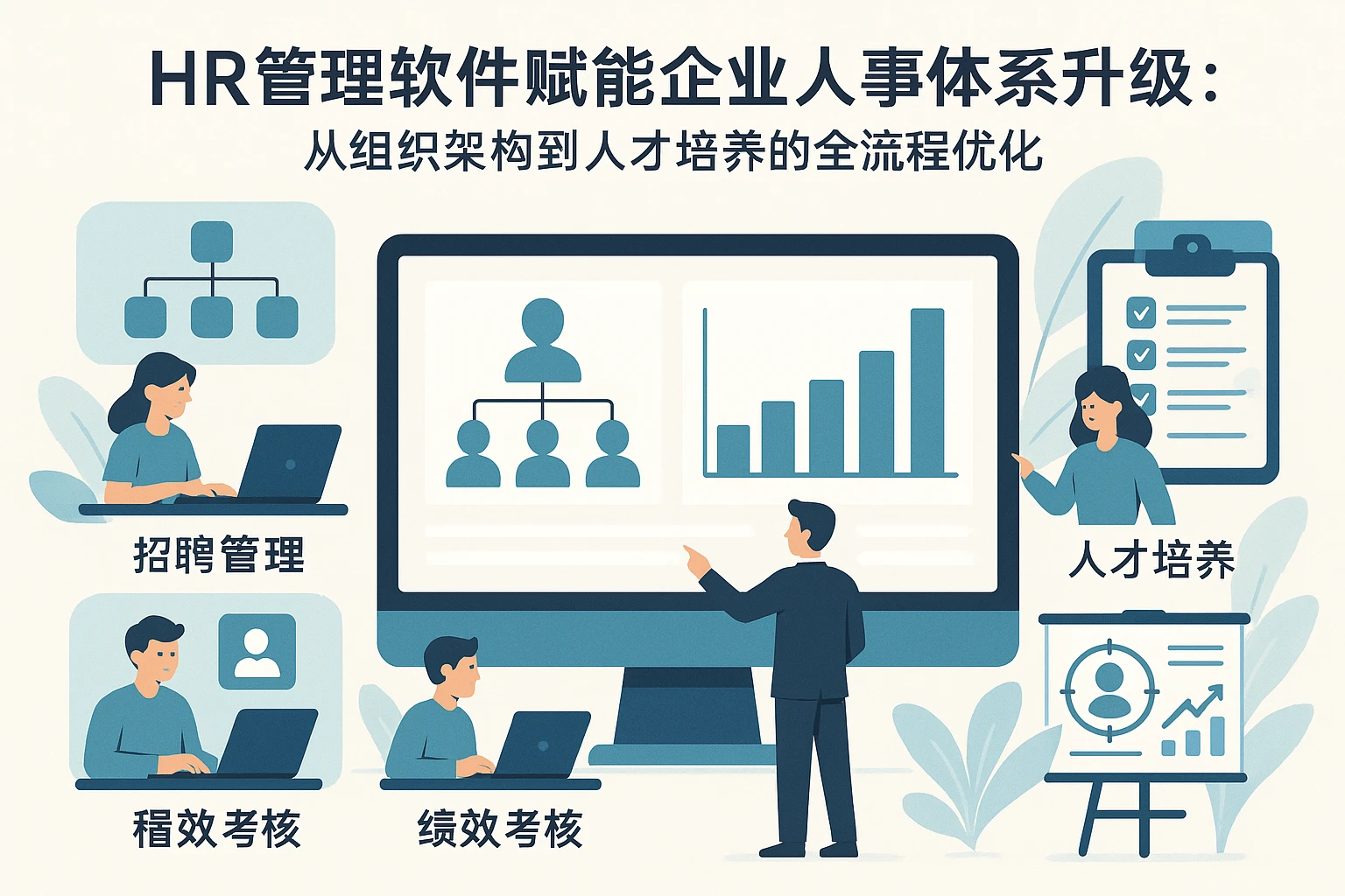 HR管理软件赋能企业人事体系升级:从组织架构到人才培养的全流程优化