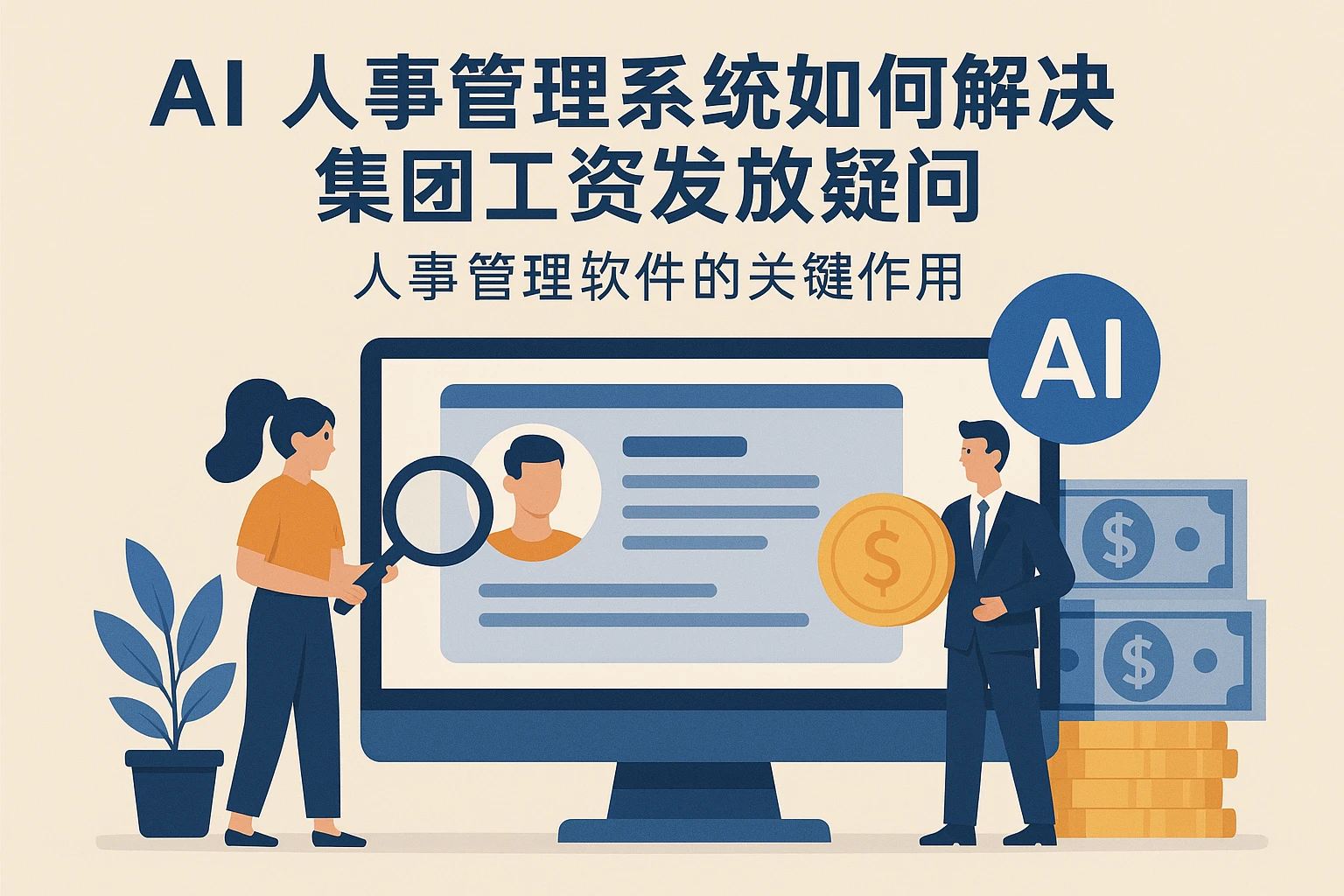 AI人事管理系统如何解决集团工资发放疑问 - 人事管理软件的关键作用
