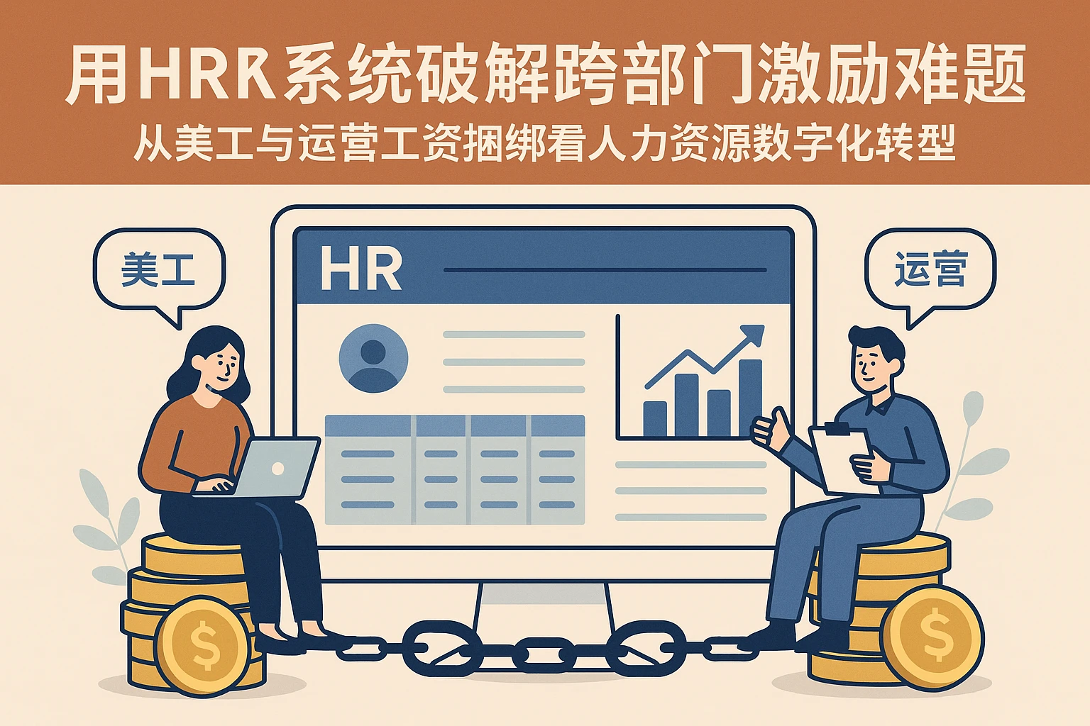 用HR系统破解跨部门激励难题:从美工与运营工资捆绑看人力资源数字化转型