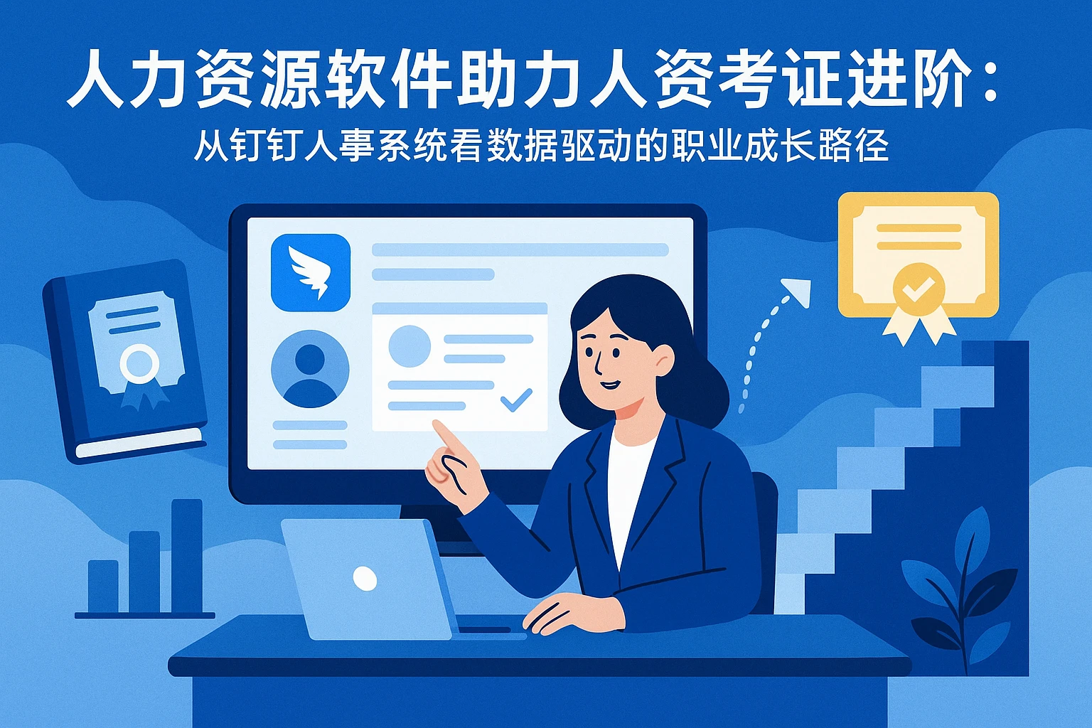 人力资源软件助力人资考证进阶:从钉钉人事系统看数据驱动的职业成长路径