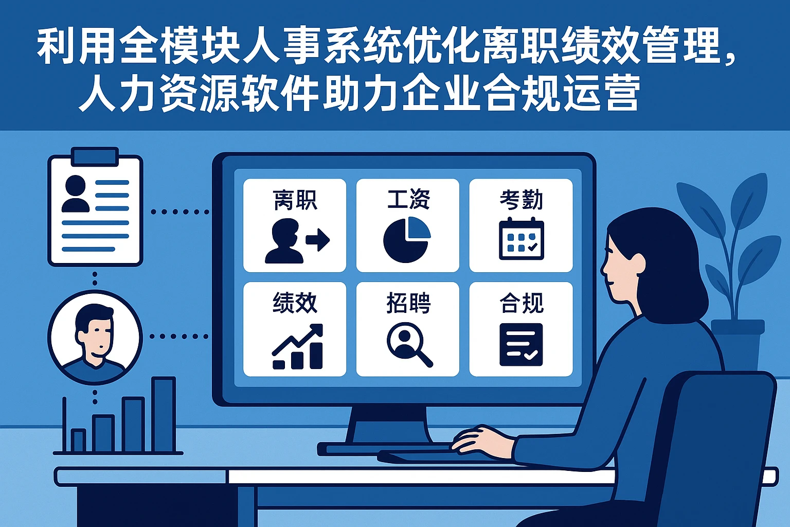 利用全模块人事系统优化离职绩效管理，人力资源软件助力企业合规运营