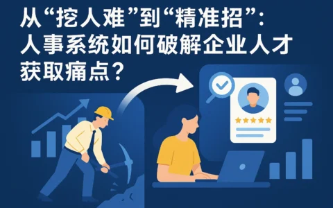 从“挖人难”到“精准招”：人事系统如何破解企业人才获取痛点？