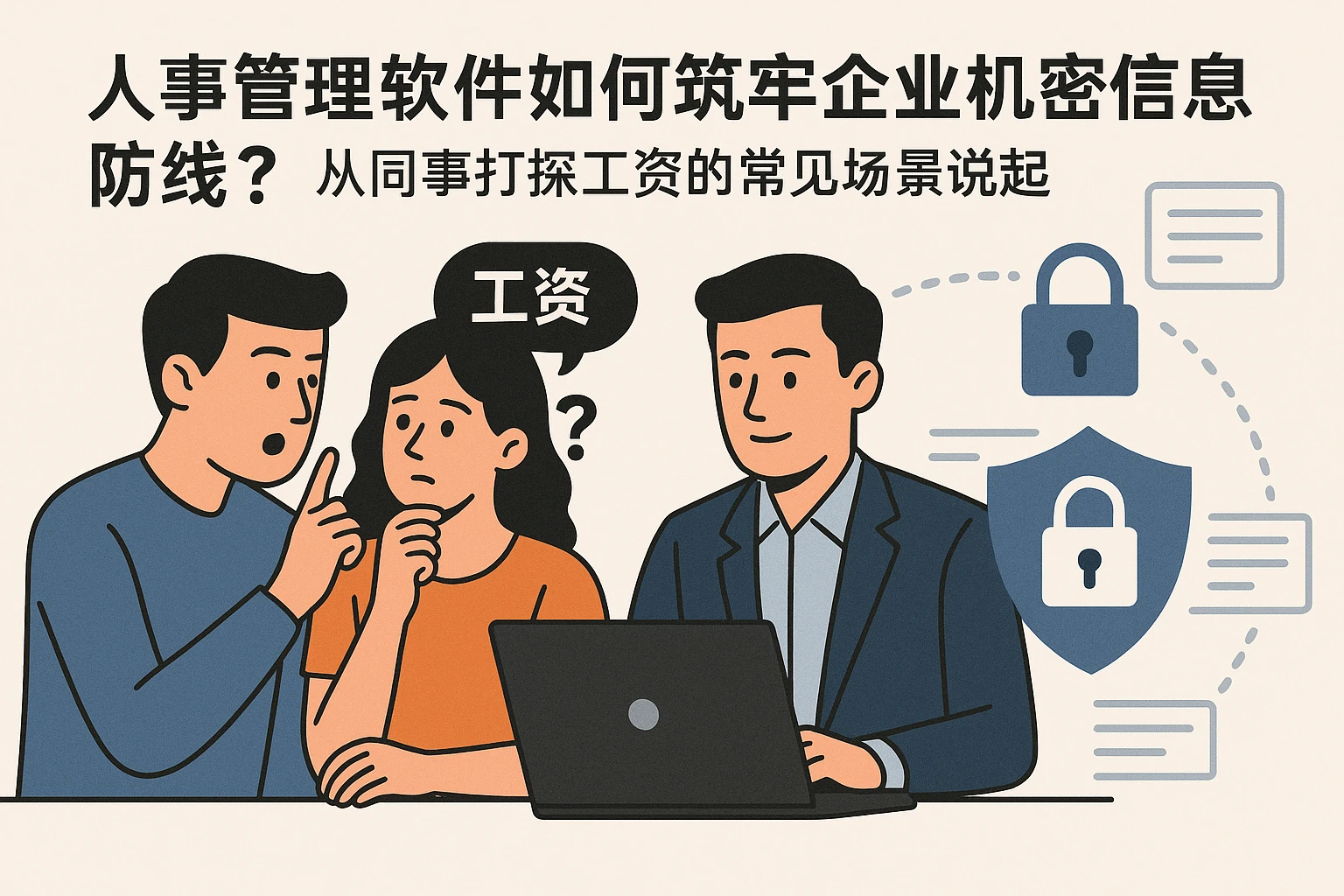 人事管理软件如何筑牢企业机密信息防线？从同事打探工资的常见场景说起