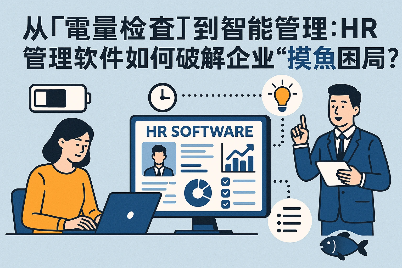 从“电量检查”到智能管理：HR管理软件如何破解企业“摸鱼”困局？