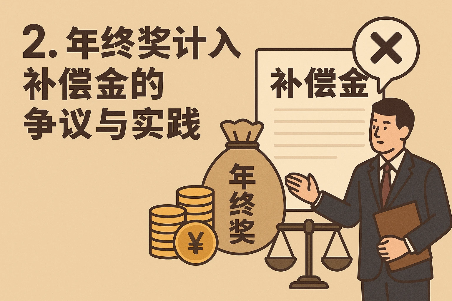 2. 年终奖计入补偿金的争议与实践