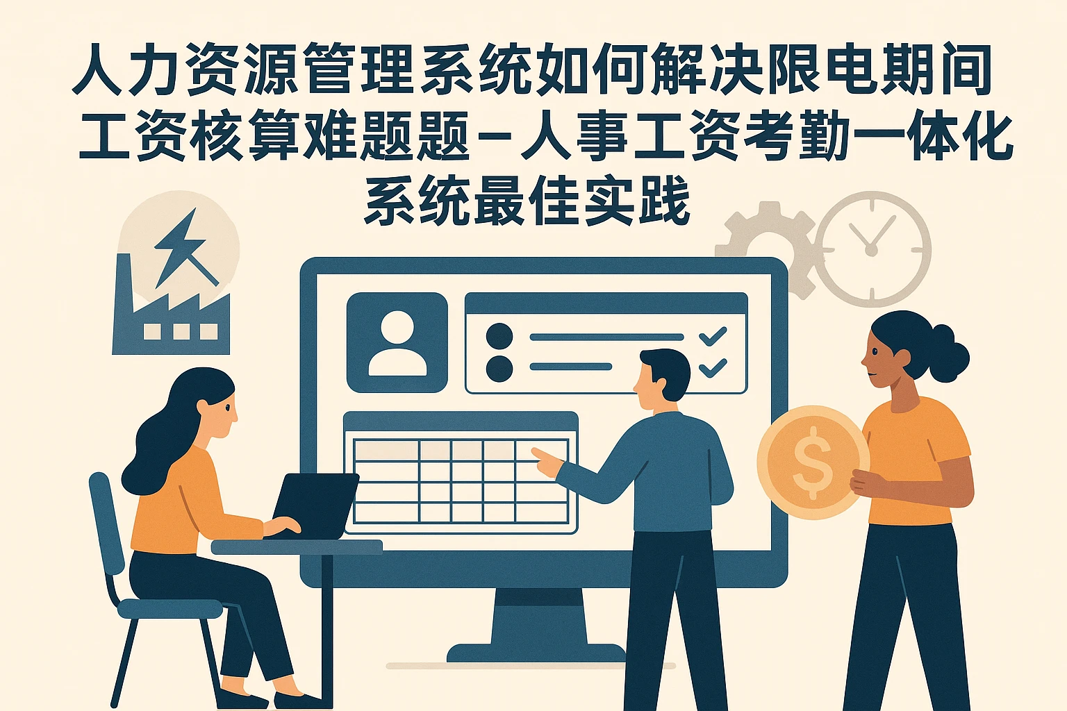 人力资源管理系统如何解决限电期间工资核算难题 - 人事工资考勤一体化系统的最佳实践