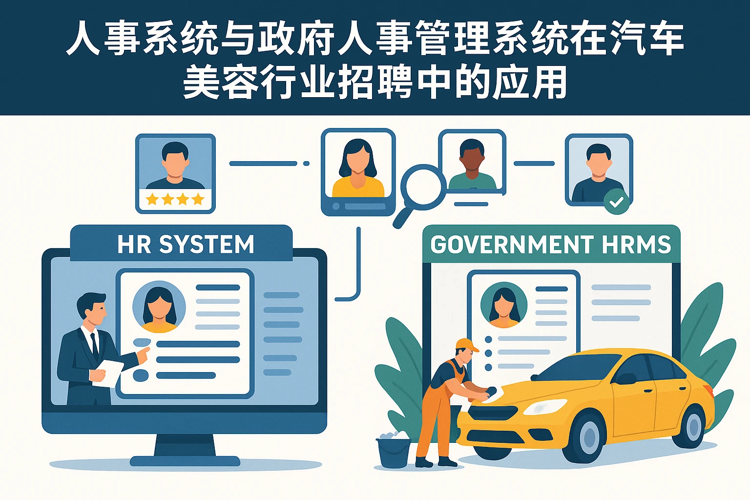 人事系统与政府人事管理系统在汽车美容行业招聘中的应用