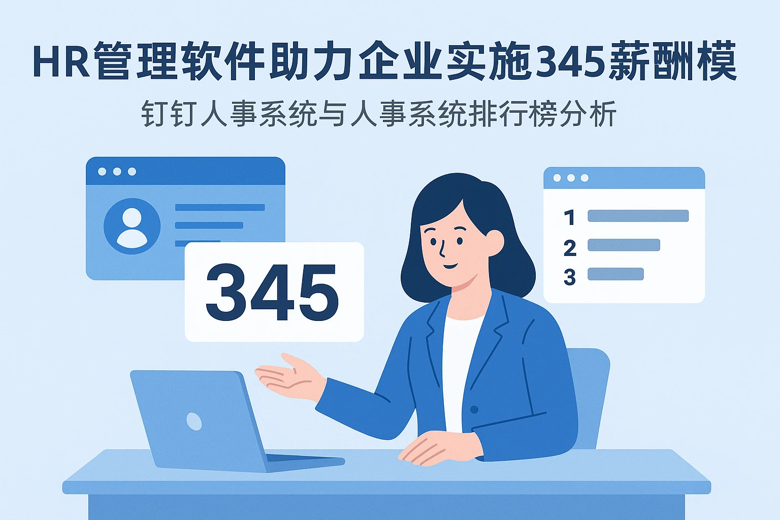 HR管理软件助力企业实施345薪酬模式 - 钉钉人事系统与人事系统排行榜分析