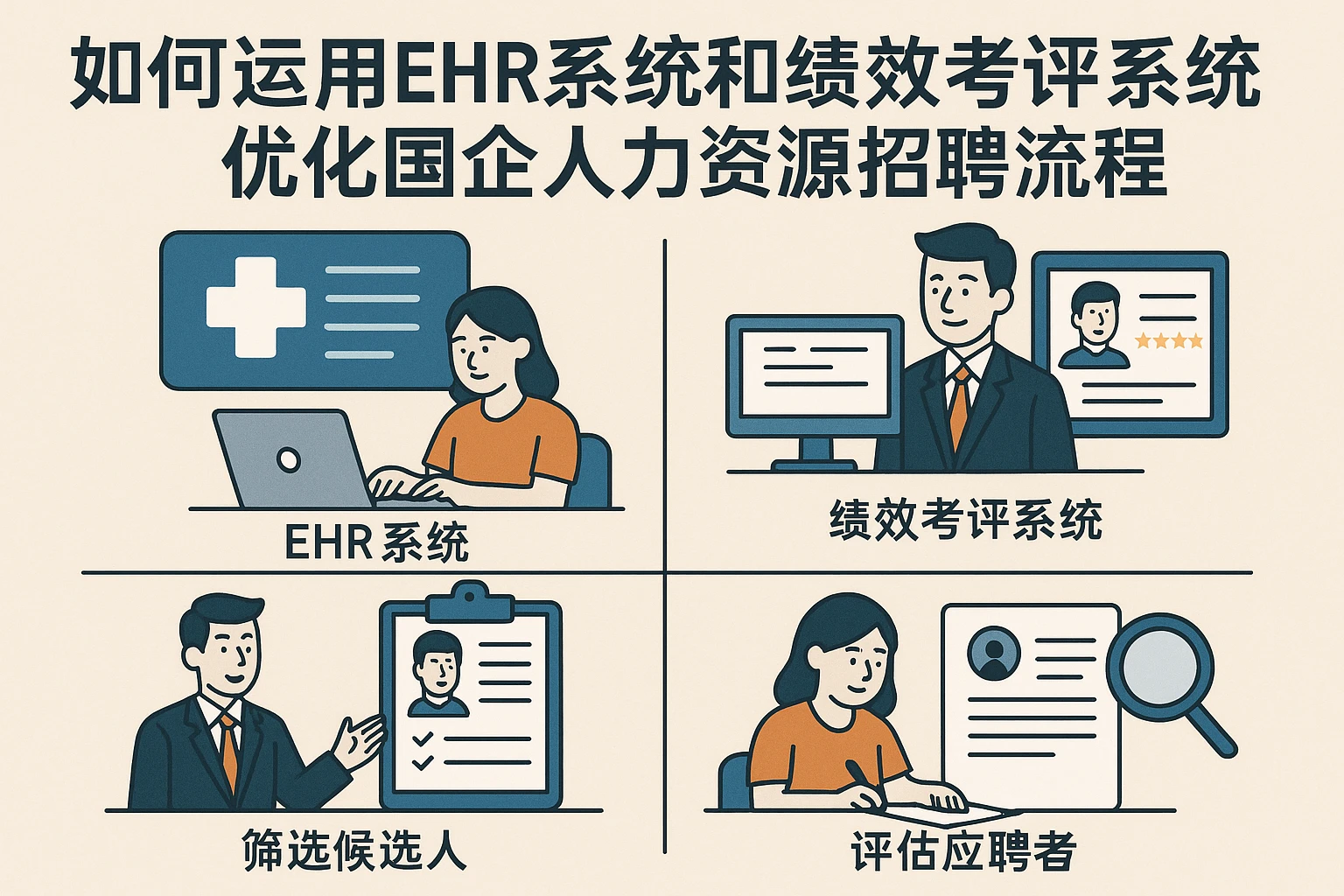 如何运用EHR系统和绩效考评系统优化国企人力资源招聘流程
