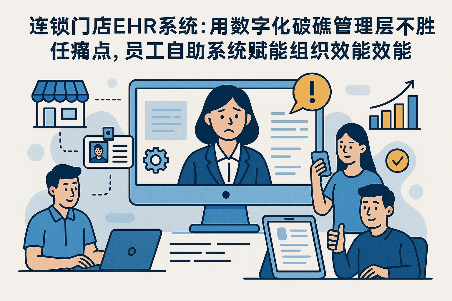 连锁门店EHR系统：用数字化破解管理层不胜任痛点，员工自助系统赋能组织效能