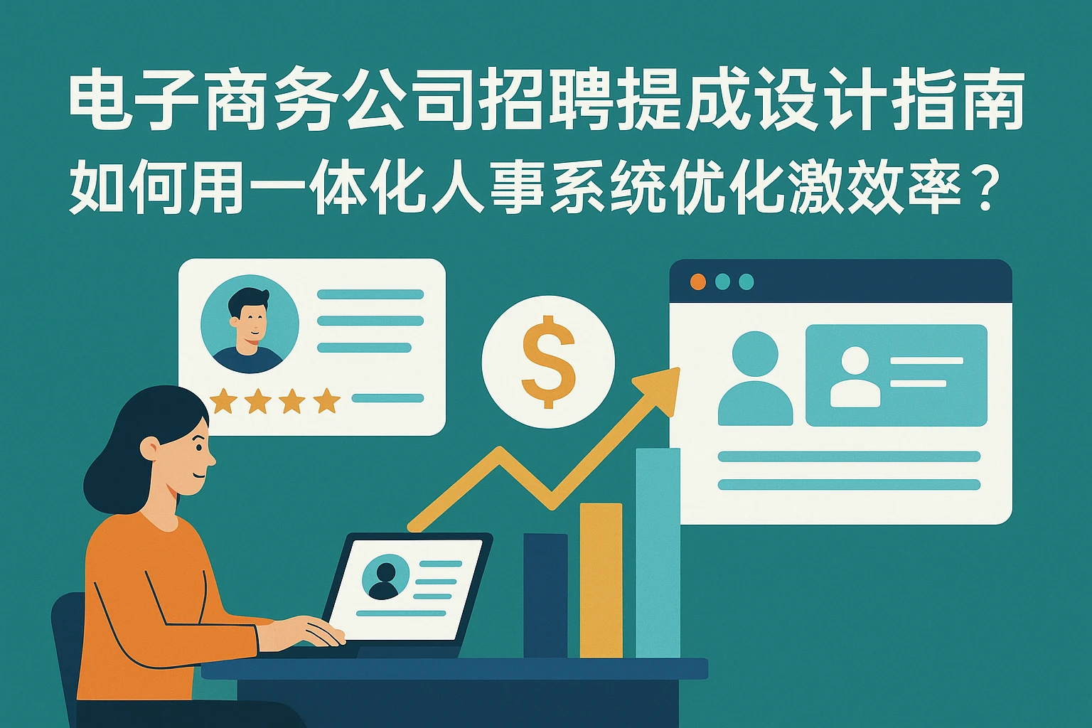 电子商务公司招聘专员提成设计指南:如何用一体化人事系统优化激励效率?
