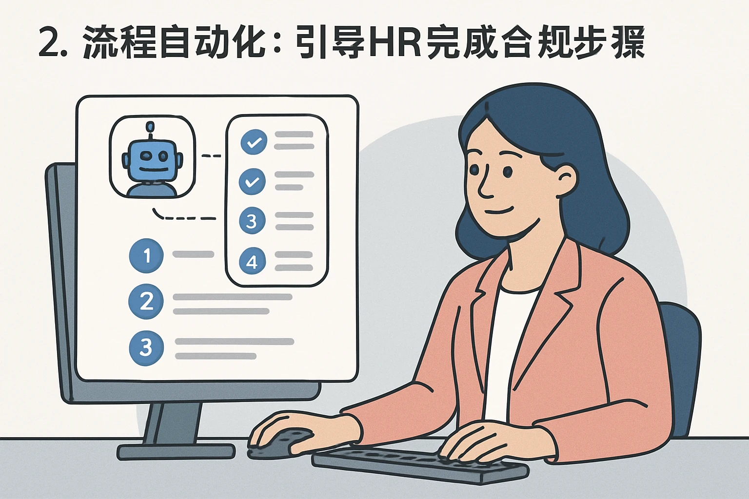2. 流程自动化：引导HR完成合规步骤
