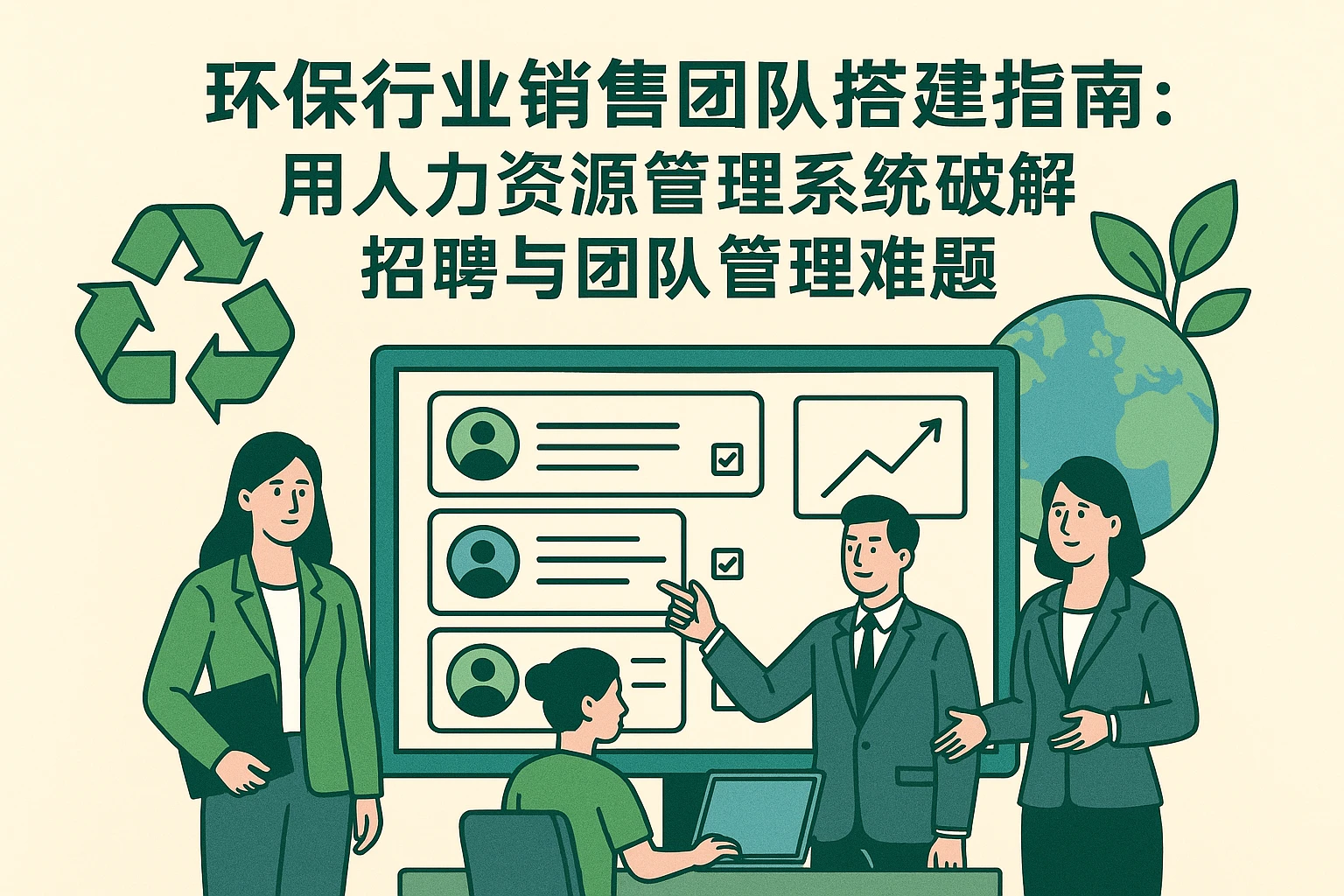 环保行业销售团队搭建指南:用人力资源管理系统破解招聘与团队管理难题