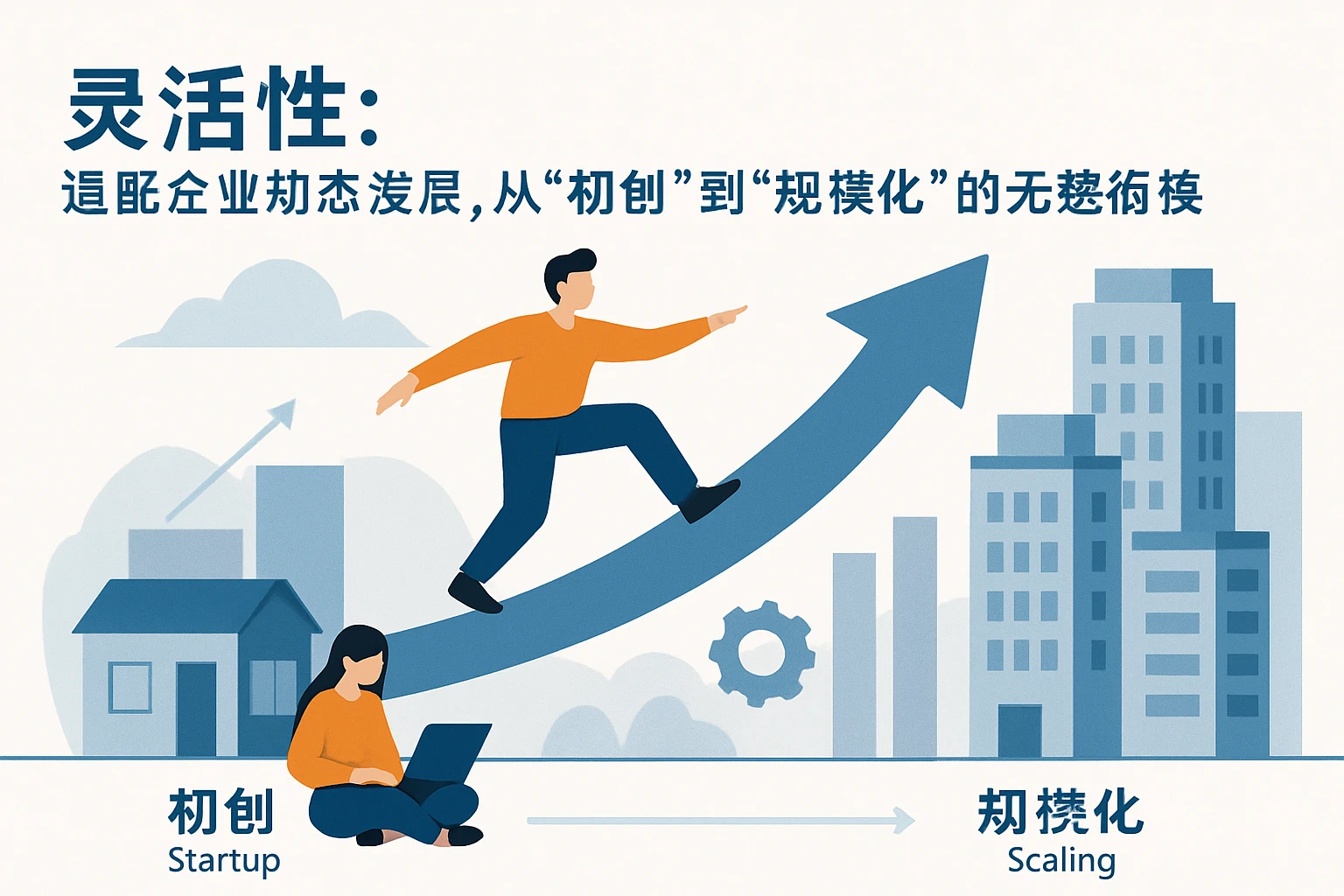 2. 灵活性：适配企业动态发展，从“初创”到“规模化”的无缝衔接