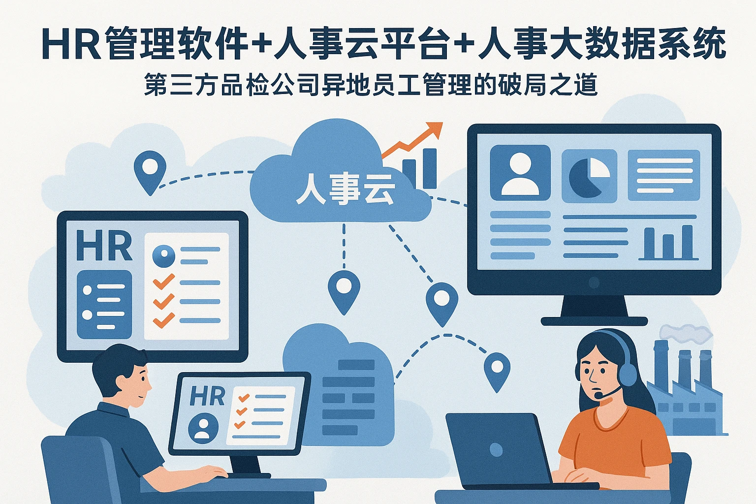 HR管理软件+人事云平台+人事大数据系统：第三方品检公司异地员工管理的破局之道