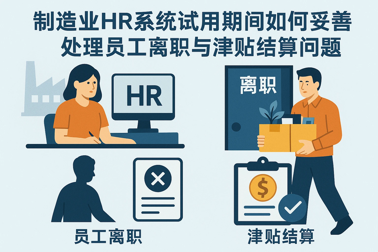 制造业HR系统试用期间如何妥善处理员工离职与津贴结算问题