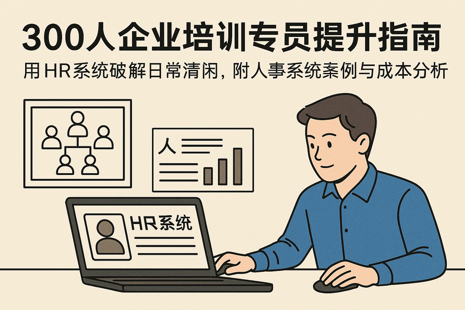 300人企业培训专员提升指南：用HR系统破解日常清闲，附人事系统案例与成本分析