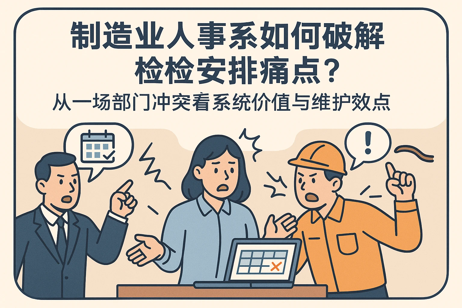 制造业人事系统如何破解体检安排痛点？从一场部门冲突看系统价值与维护