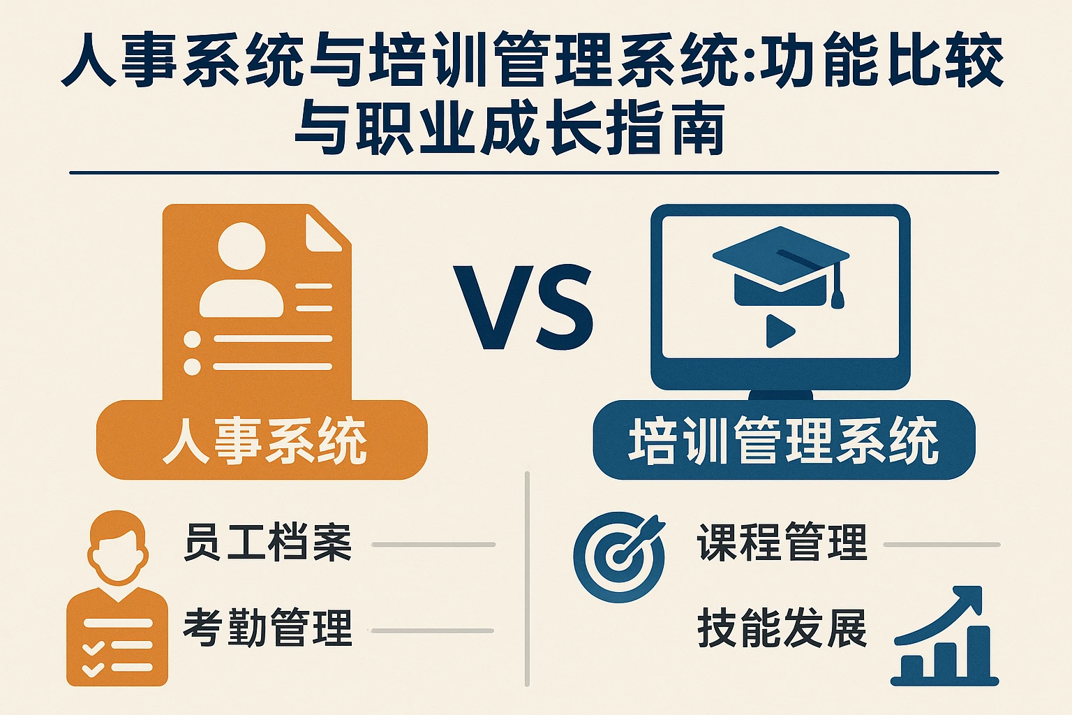 人事系统与培训管理系统：功能比较与职业成长指南