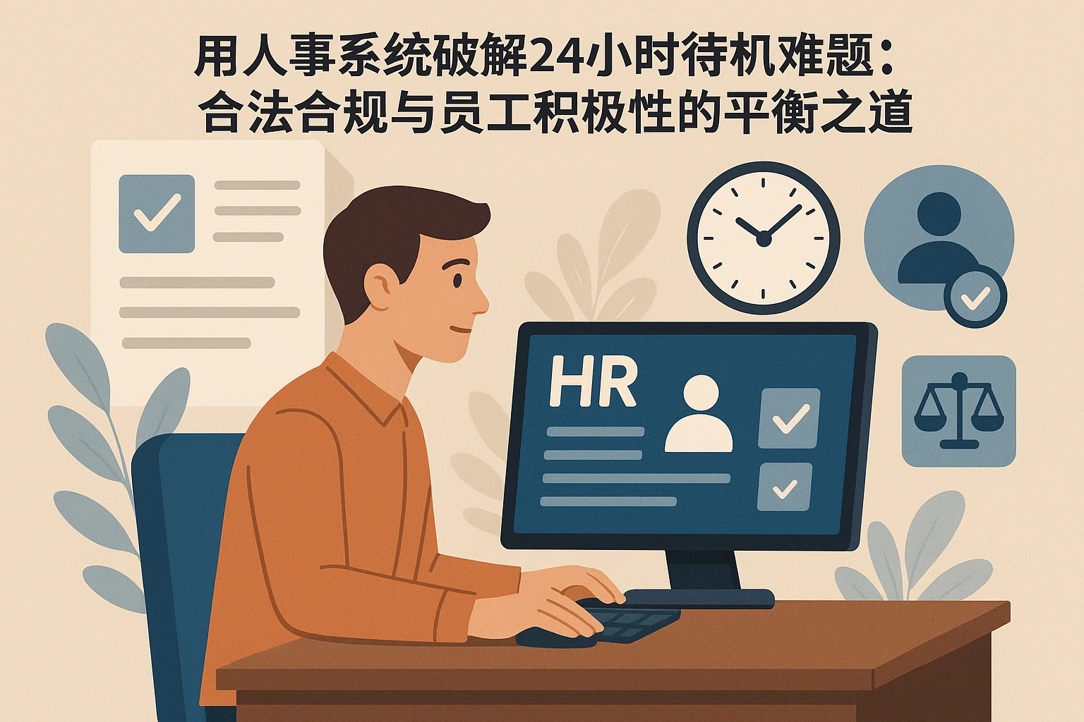 用人事系统破解24小时待机难题：合法合规与员工积极性的平衡之道