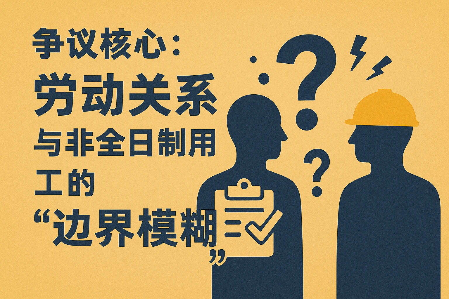 2. 争议核心:劳动关系与非全日制用工的“边界模糊”