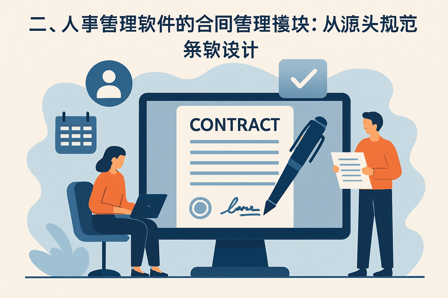 二、人事管理软件的合同管理模块:从源头规范条款设计