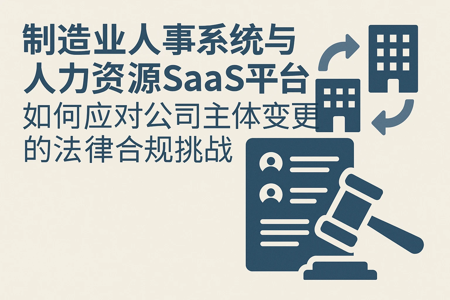 制造业人事系统与人力资源SaaS平台如何应对公司主体变更的法律合规挑战