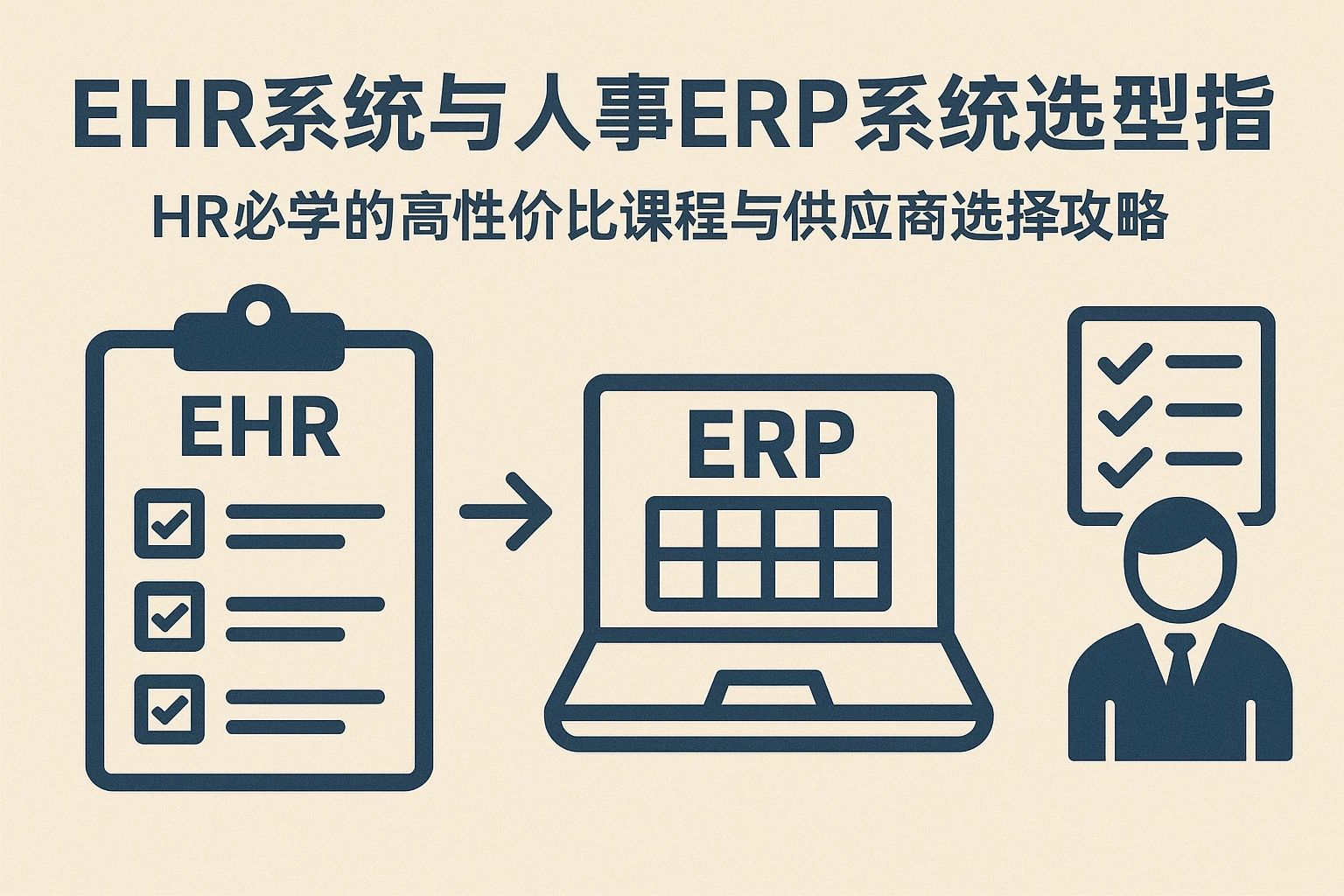 EHR系统与人事ERP系统选型指南:HR必学的高性价比课程与供应商选择攻略