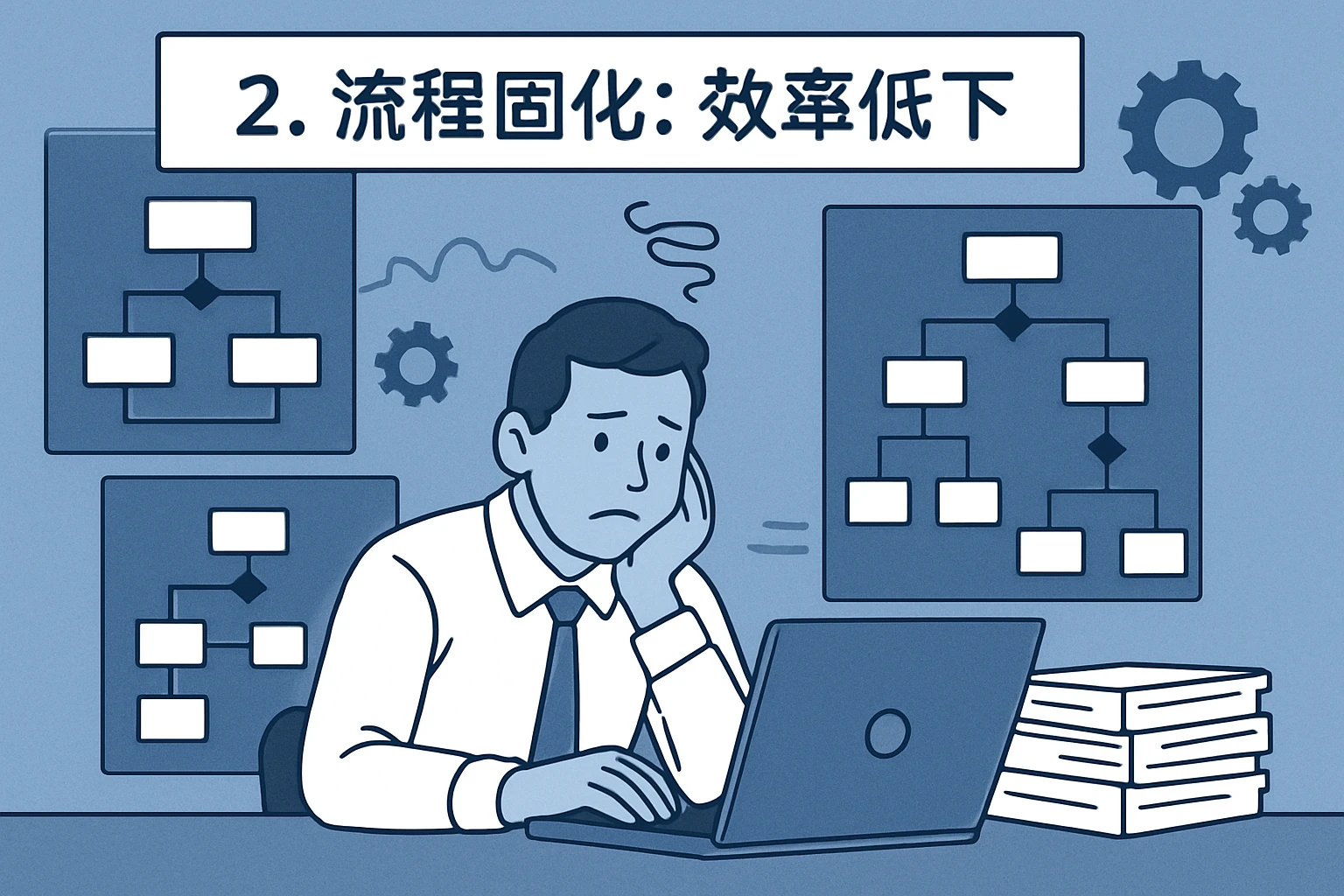 2. 流程固化：效率低下