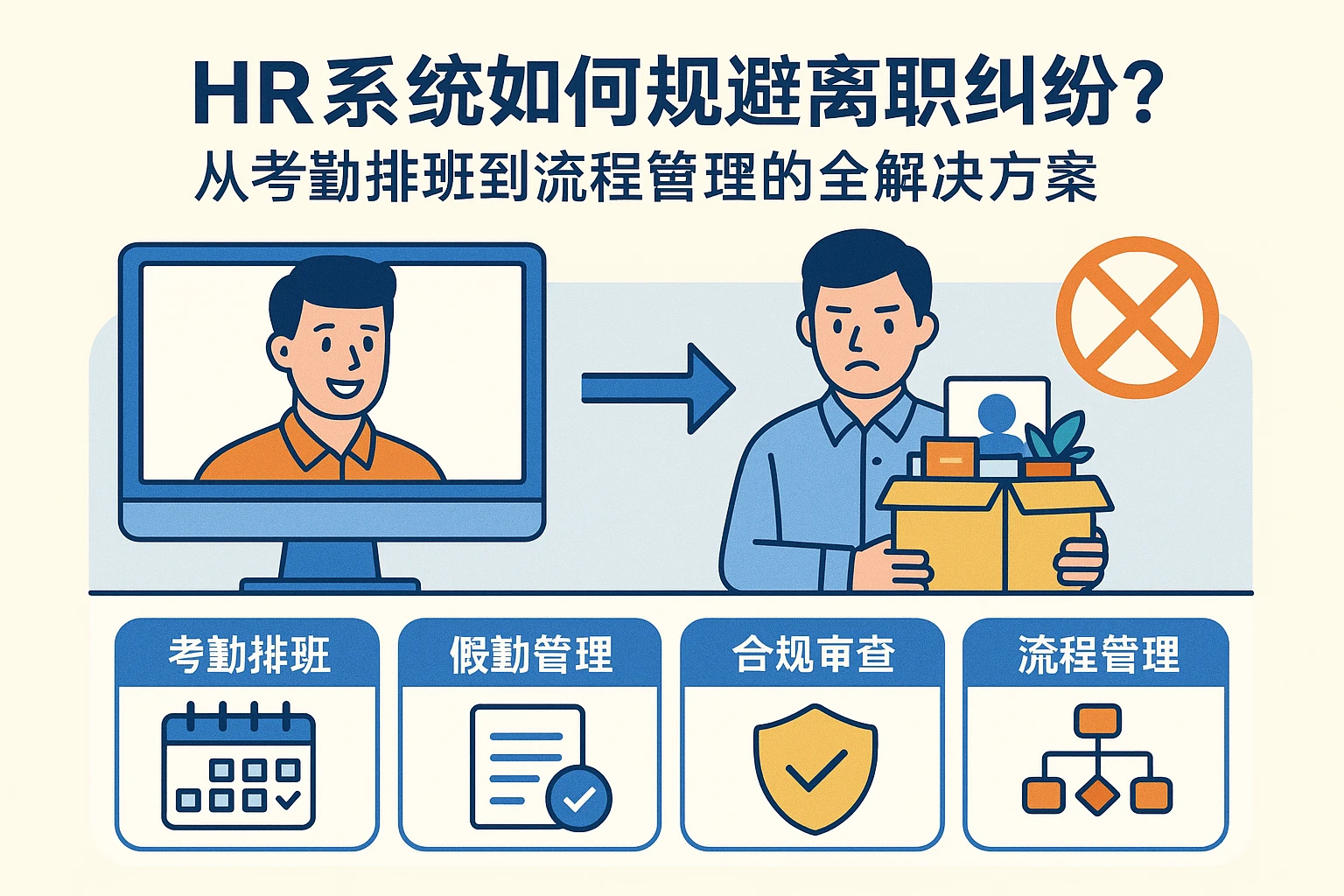 HR系统如何规避离职纠纷？从考勤排班到流程管理的全解决方案