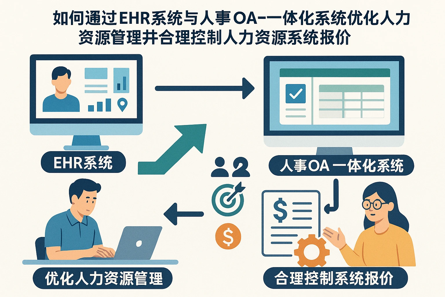 如何通过EHR系统与人事OA一体化系统优化人力资源管理并合理控制人力资源系统报价