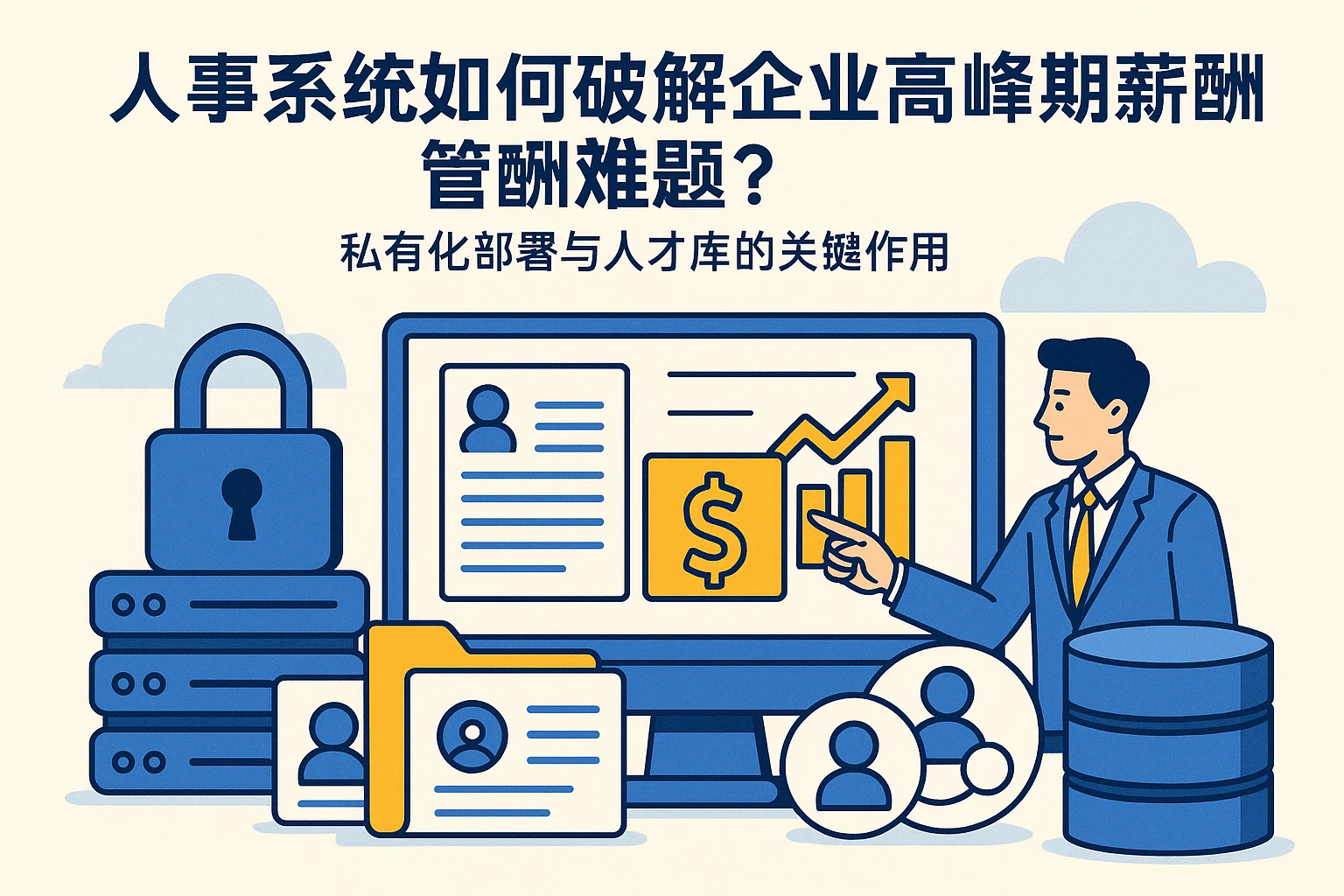 人事系统如何破解企业高峰期薪酬管理难题？私有化部署与人才库的关键作用