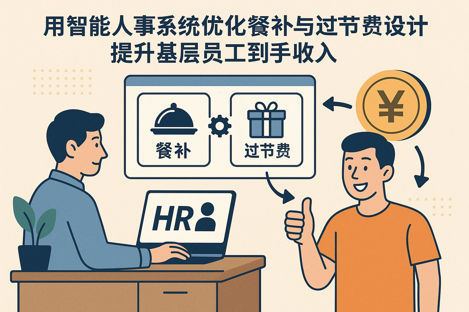用智能人事系统优化餐补与过节费设计，提升基层员工到手收入
