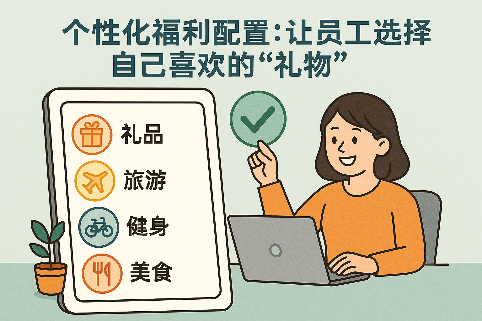 2. 个性化福利配置:让员工选择自己喜欢的“礼物”
