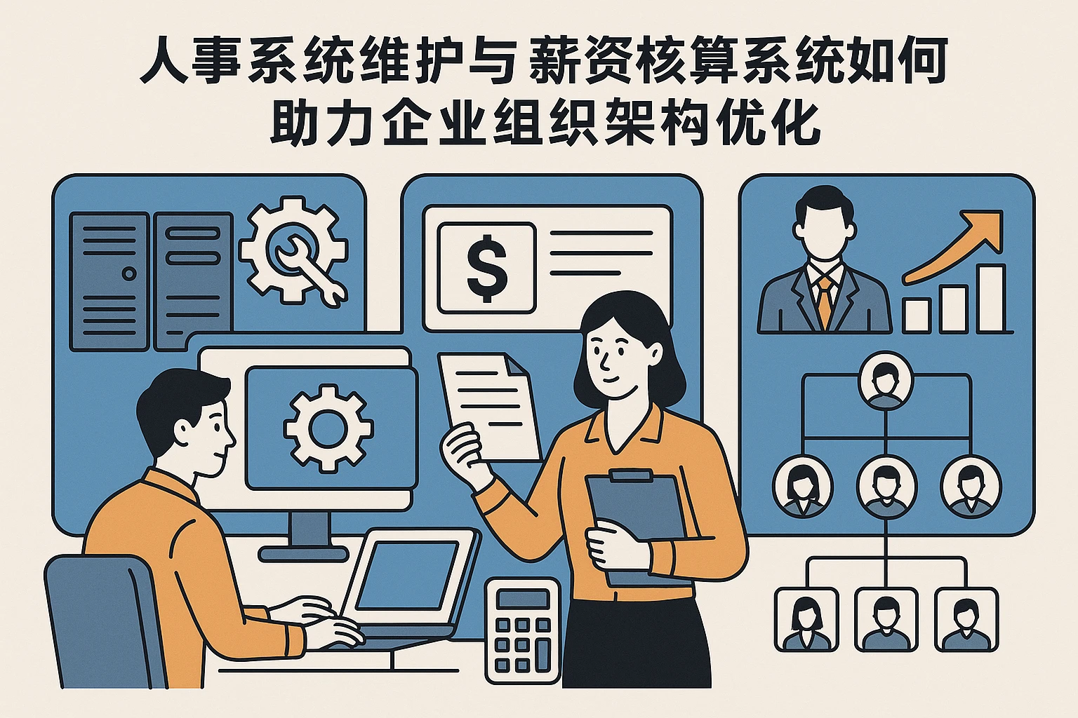 人事系统维护与薪资核算系统如何助力企业组织架构优化