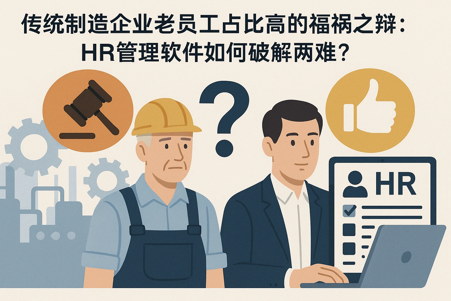 传统制造企业老员工占比高的福祸之辩:HR管理软件如何破解两难?