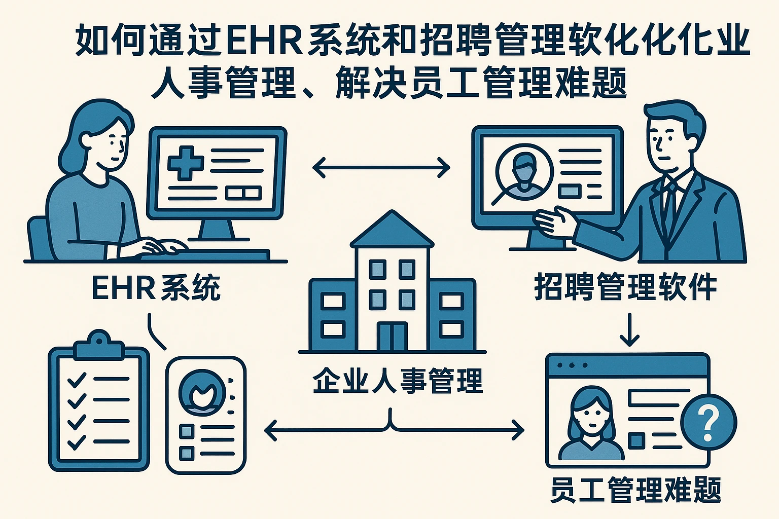 如何通过EHR系统和招聘管理软件优化企业人事管理，解决员工管理难题