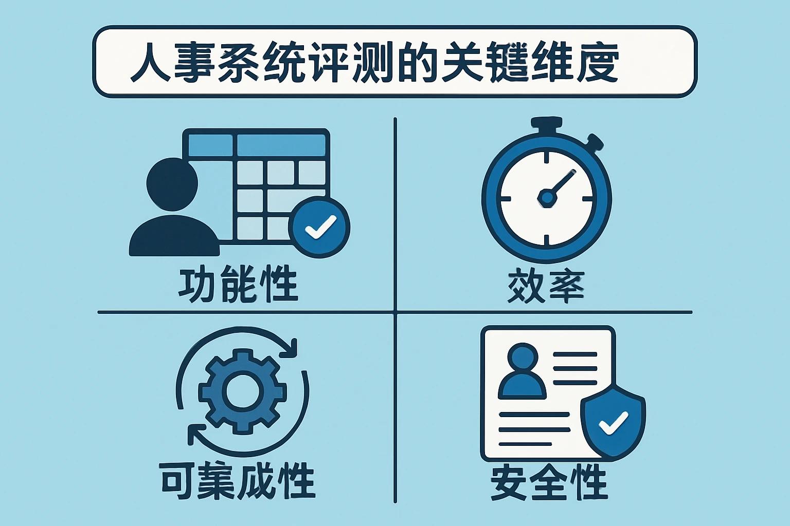 人事系统评测的关键维度