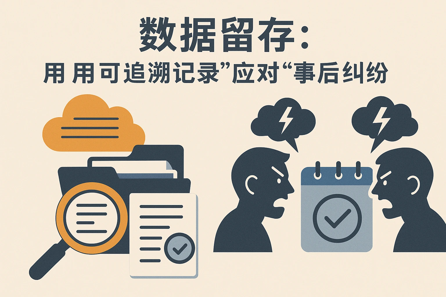 2. 数据留存：用“可追溯记录”应对“事后纠纷”