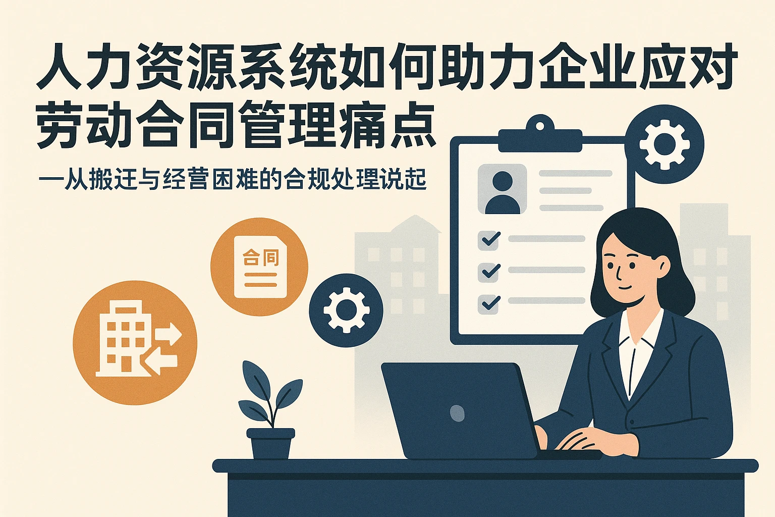 人力资源系统如何助力企业应对劳动合同管理痛点——从搬迁与经营困难的合规处理说起