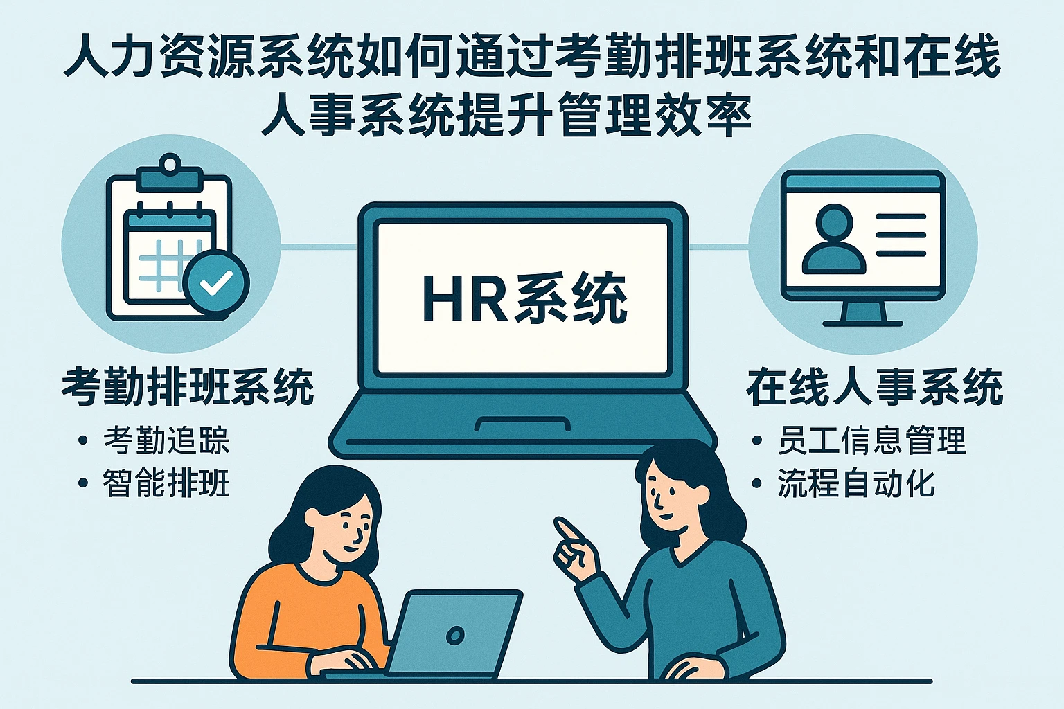 人力资源系统如何通过考勤排班系统和在线人事系统提升管理效率