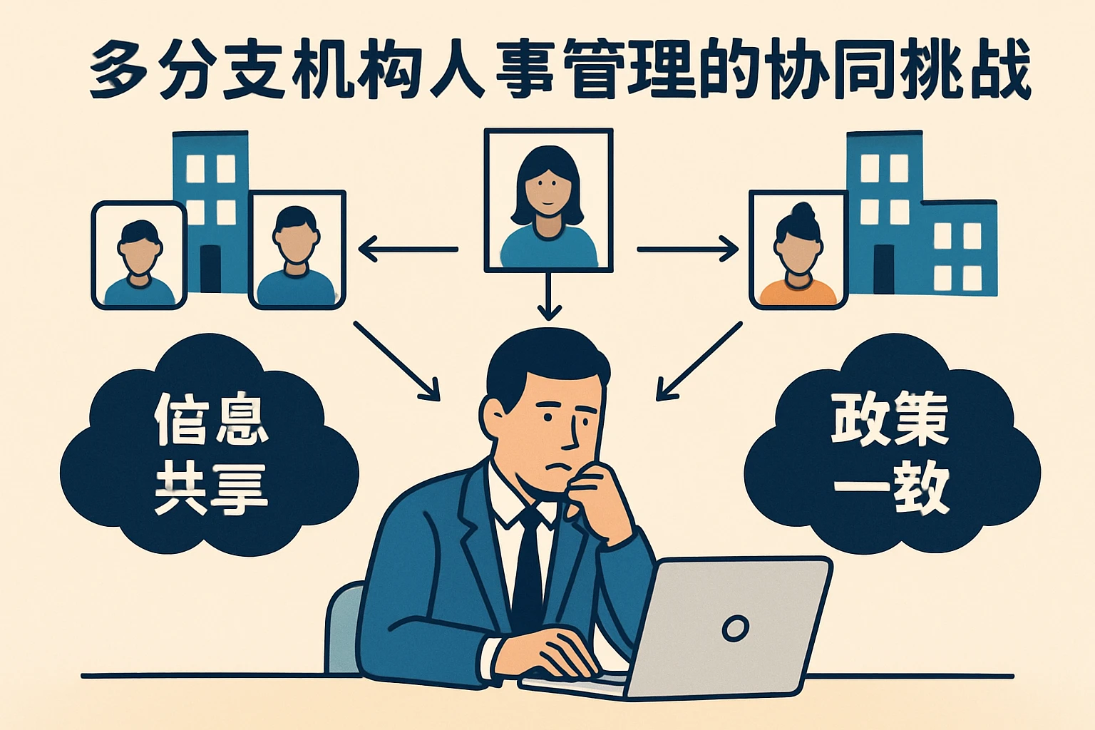 多分支机构人事管理的协同挑战