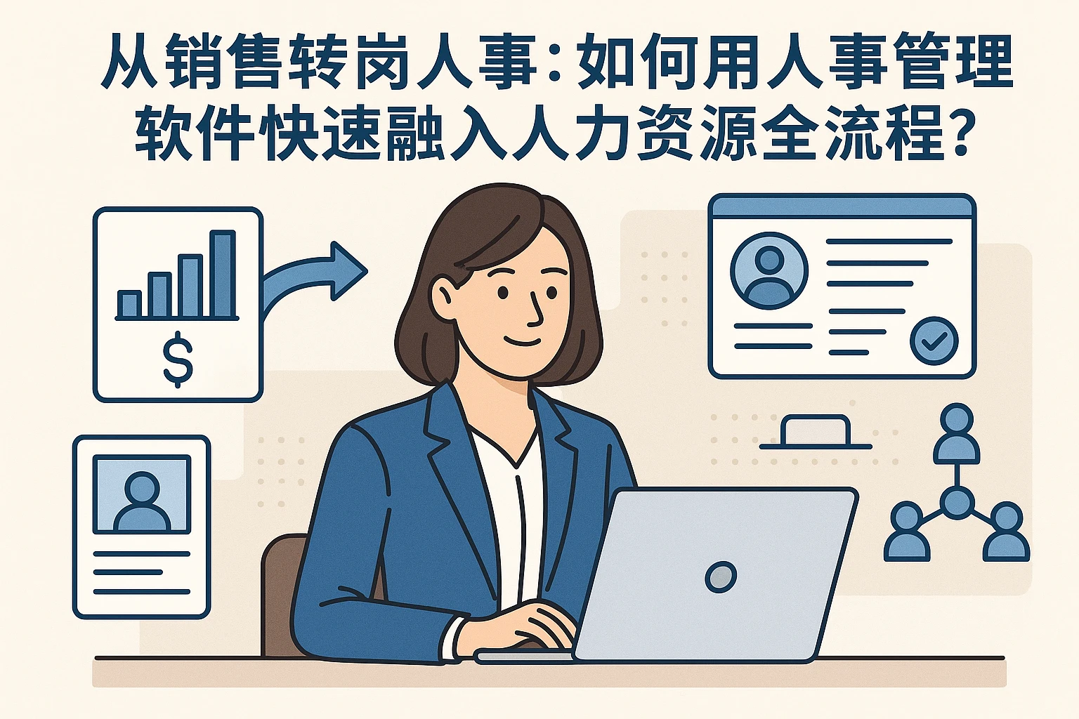 从销售转岗人事:如何用人事管理软件快速融入人力资源全流程?