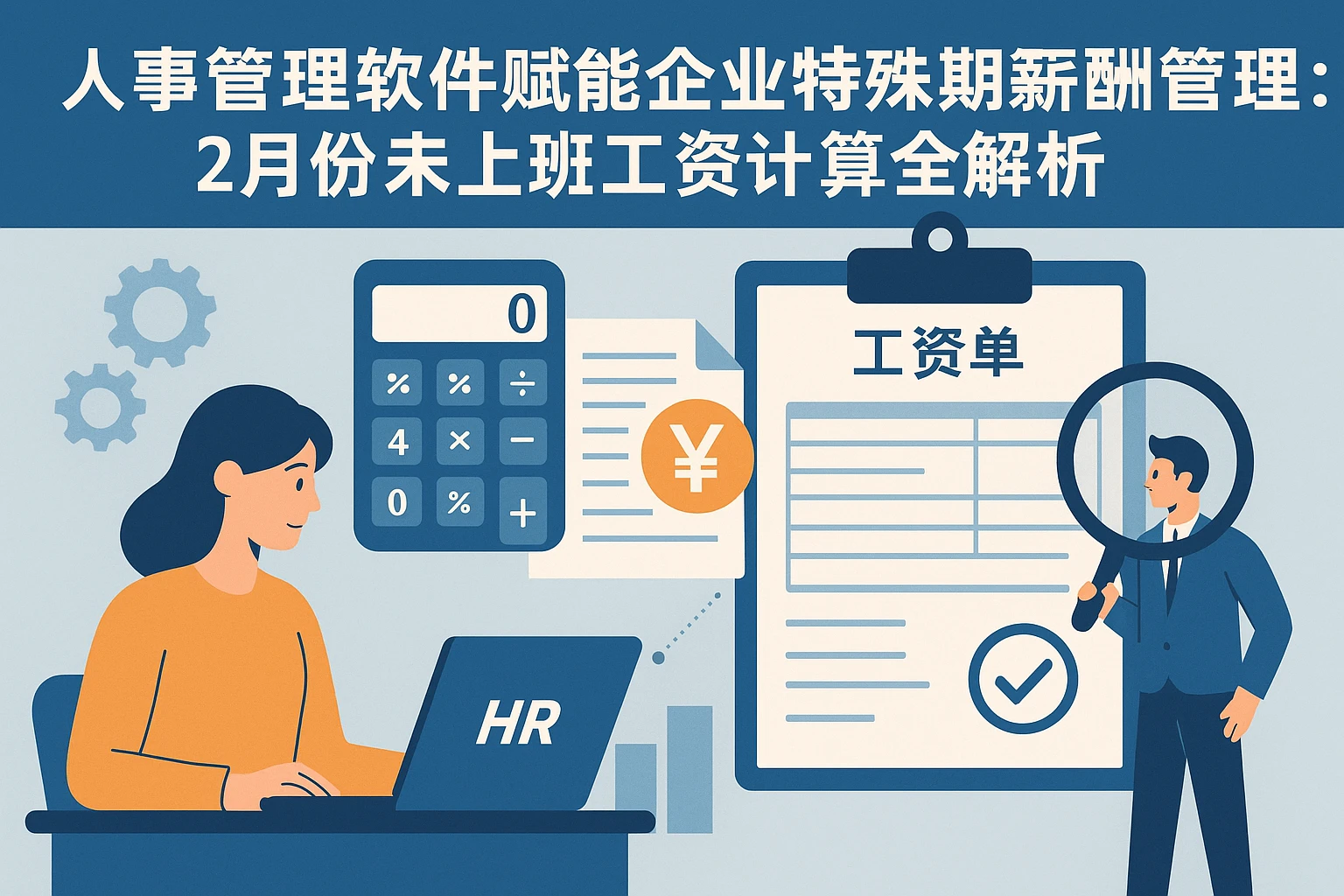 人事管理软件赋能企业特殊时期薪酬管理：2月份未上班工资计算全解析