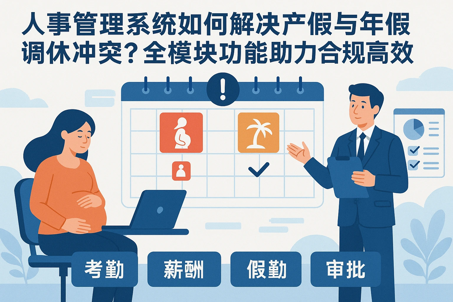 人事管理系统如何解决产假与年假调休冲突？全模块功能助力合规高效