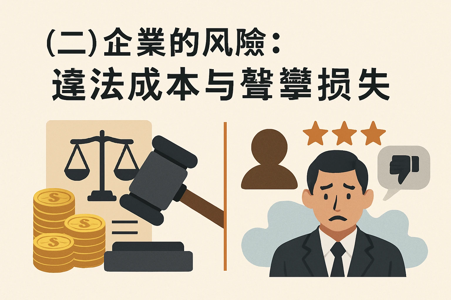 (二)企业的风险:违法成本与声誉损失