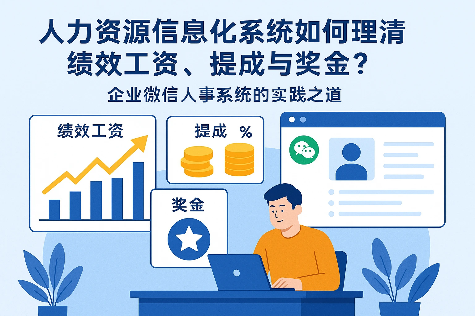 人力资源信息化系统如何理清绩效工资、提成与奖金？企业微信人事系统的实践之道