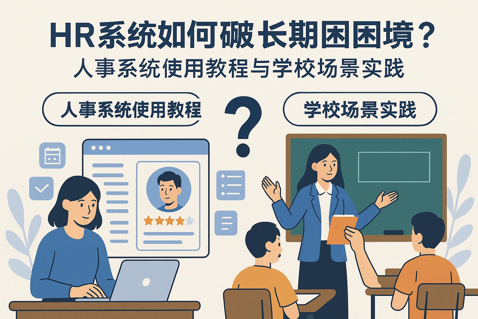 HR系统如何破解长期招聘困境?人事系统使用教程与学校场景实践