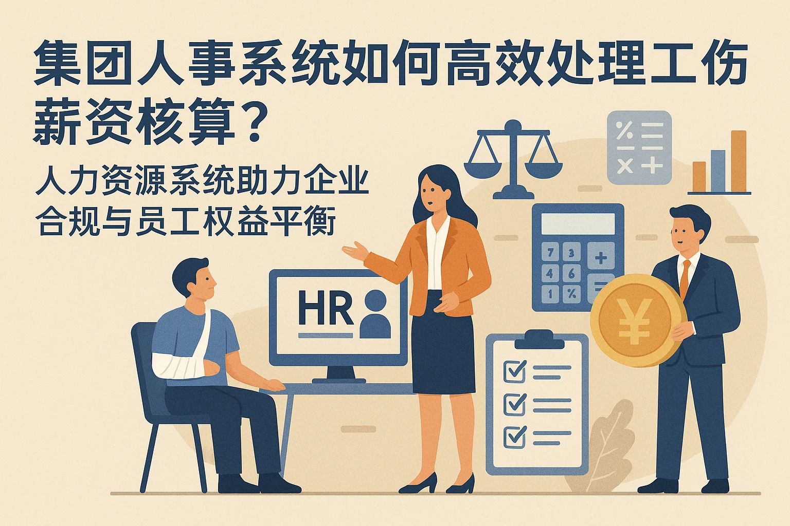 集团人事系统如何高效处理工伤薪资核算？人力资源系统助力企业合规与员工权益平衡